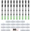 80pcs For BMW E36 316g 316i 318i 318is 318tds 318ti Moulding Grommet Clips Rocker Panel Trim Plastic Rivets Fastener Fixed Clamp