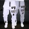 Mens Printed Joggers Casual Cotton Long Pants New Sports Trousers Fitness Pants