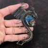 Watermelon Tourmaline Pendant Copper Wire Wrapped Pendant Real Gemstone Jewelry Handmade Dragon Pendant Designer Copper Jewelry Gift For Her
