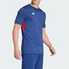 Adidas Tennis Freelift Solid Color Breathable Cool Dry Tennis Sports Short Sleeve Regular T-Shirt Men Tops Deep-Blue IY9454