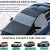 [Durable Windshield Cover] Suitable for All Vehicles - Durable Oxford Fabric Windshield Cover with UV Protection and Snow Protection, Winter Driving