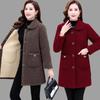 Women's Fleece Thickened Coat Winter Mid-length Coat