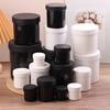 1Pcs 30-1000Ml White/Black Plastic Jar Mask Jar Cream Jar Food Storage Tank Cosmetic Empty Container Makeup Box