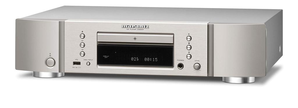 Marantz Marantz CD Player CD6007 Equipped with HDAM Full Output Circuit Silver Gold Discrete/Analog CD6007/FN