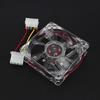 4Pin DC 12V 80mm Blue LED Light CPU PC Computer Cooling Case Fan