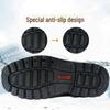 Men's Genuine Leather Winter Boots - Non-Slip, Thickened Cowhide and Wool for Cold Protection