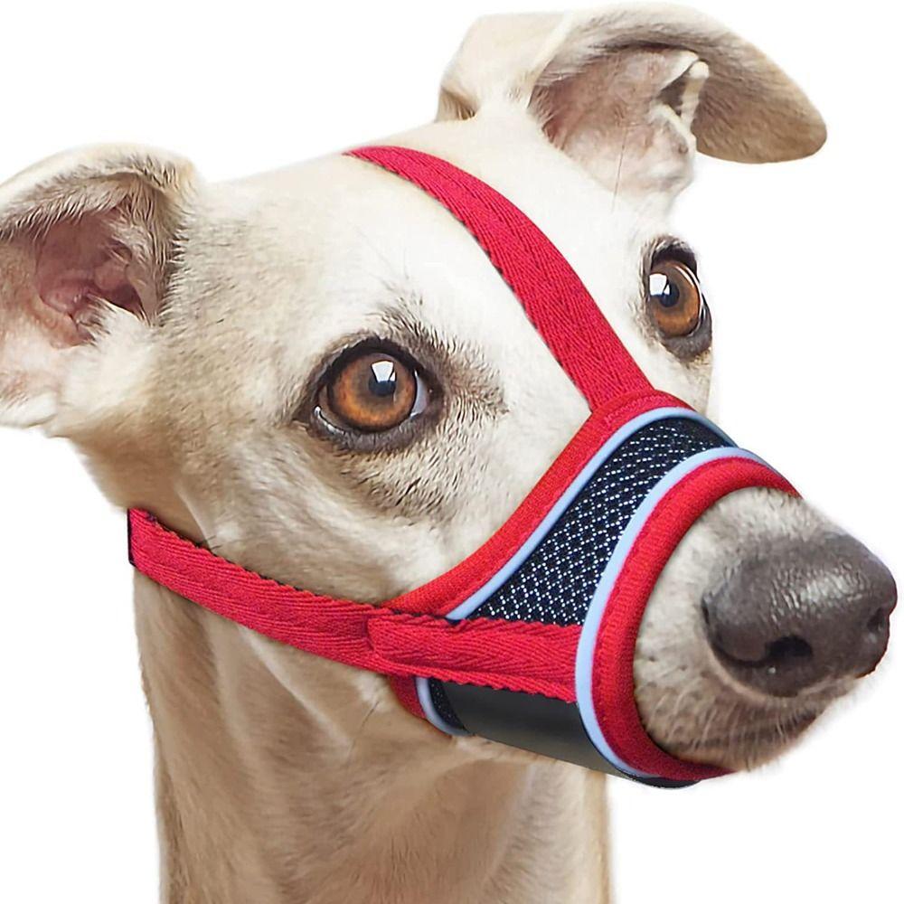 Comfortable Mesh Dog Mouthpiece Soft Fabric Pet Mask Durable Dog Muzzle Small To Medium Dogs