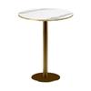 Round High Table Ø 60 Cm Rome Bistro White Marble