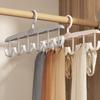 360-degree Rotating Clothes Hanger Holder Sling Scarf Underwear Storage Rack Wardrobe Organizer