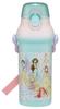 Skater Water Direct Dishwasher Made In Disney Princess Children's Bottle, 480ml, Drinking, Plastic, One-Touch Operation, Safe, Japan, 25, Girls,