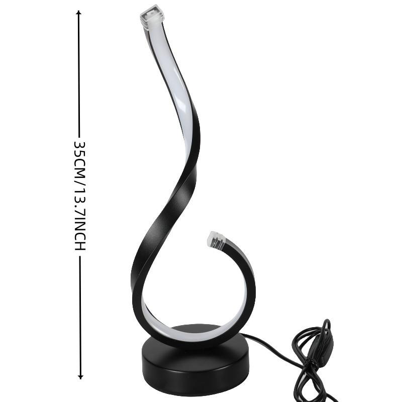 1PC Compact Modern Ironwork USB Three-color Dimming Desktop Decorative Lamp