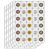 30 Pocket Replacement Coin Storage Page 10 PCS Plastic Wallets with Stamp Collector Supplies for Stamp Collection Coin Storage Page