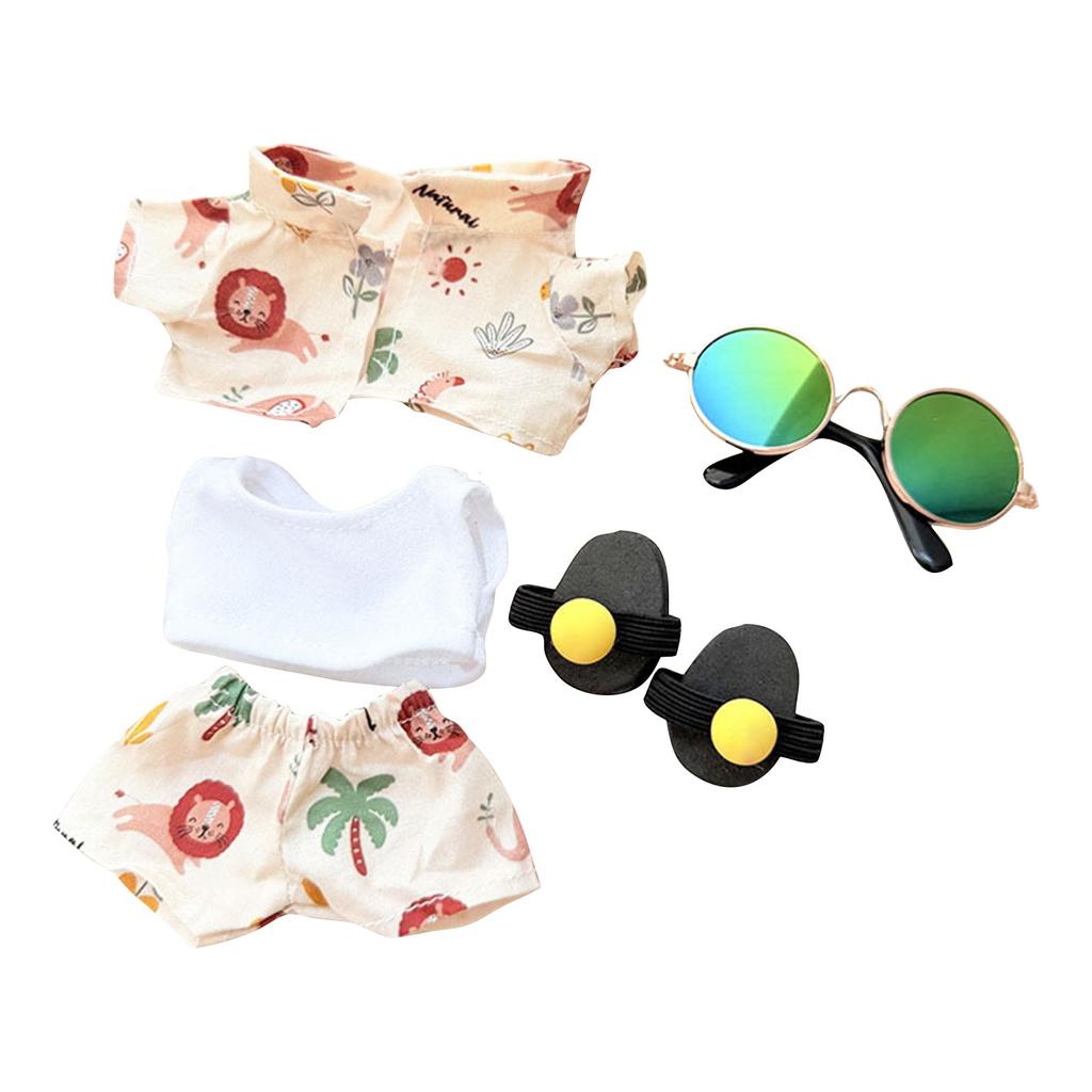 Комплект одежды для кукол 17 см, аксессуары для кукол, топ с сердечками, шарф, шапка, без кукол