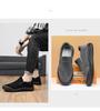 Men's Retro Waterproof Slip-On Work Shoes - Non-Slip, Wear-Resistant Low-Top for Autumn and Winter