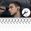10 шт. Черно-белая гарнитура-вкладыш Bluetooth Заушная дужка Заушный крючок Держатель наушников