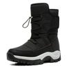 Winter Men's Snow Boots Couple Waterproof Sports Casual Shoes Plush Warm Men's Boots Outdoor Men's Hiking Boots Work Travel Shoe