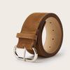 Street Style Retro Solid Color Suede Women Casual Wide Belt For Daily Outfits