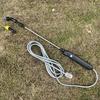 Yousheng Electric Sprayer Wand Battery Powered Garden Sprayer Wand Telescopic Spray Wand with 2 Nozzles Water Sprayer for Watering Plants Car Washing