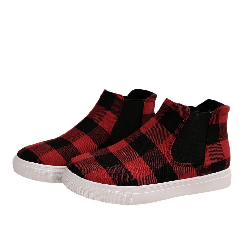 Women's Shoes 2024 Autumn New Flat Plush Casual Skateboard Shoes Sporty Fashion Leopard Print Comfortable Anti Slip Ankle Boots