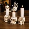 Halloween Skull Resin Figurine - Spooky Tabletop & Entryway Decor, Perfect Gift for Festival