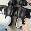 Platform Height Increase Men Plush Warm Chef Shoes Outdoor Garden Clogs Proffesional Waterproof Oilproof Non-Slip Kitchen Shoes