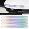 4Pcs Colorful Car Door Bowl Protective Sticker Film Protector Trim Sticker Anti-Scratch Car Handle Bowl Strip Protection PVC