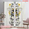 2pcs 2D Flat Printing Drapes Bee Kind Positive Believe Yourself Fabric Without Electricity Birthday Party Perfect for Wall Art