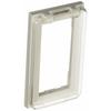 Panasonic Cosmo Series Wide 21 Switch Plate with Protective Cover for 1 Station Square White WT8951W