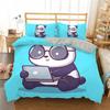 Panda Bear Bedding Sets Animal Duvet Cover Twin Full Single Size and Pillowcase Home Textile 3D Print Bedclothes for Kids Child