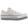 Converse Chuck Taylor All Star Platform Low Top Canvas Shoes Women Sneakers Off-White 565829C