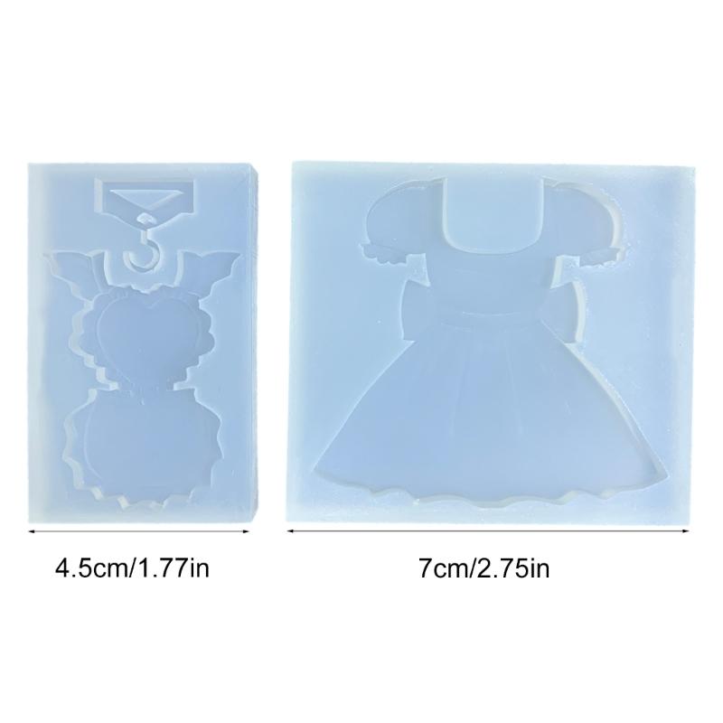 Easy To Clean Ornament Silicone Mold Unique Maid Accessory Crafting Silicone Mold Stylish Party Decors Making Moulds