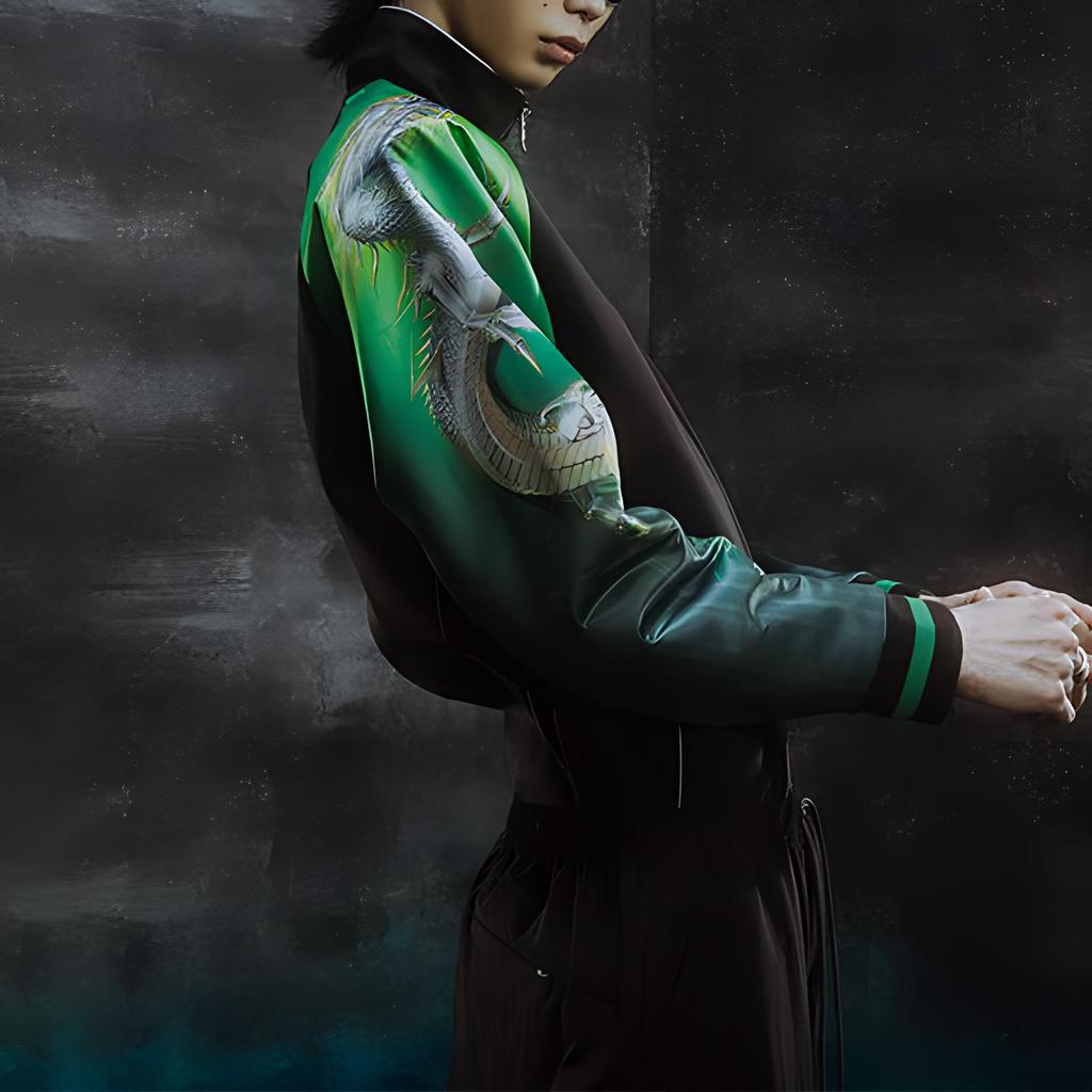 Puma X Sorayama Collaboration Graphic Print American Vintage Casual Crew Neck Long Sleeve Sweatshirt Unisex Sweatshirt Black 626533-01