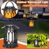 Upgraded Flashing Flame Solar Outdoor Waterproof Light, Hanging Solar Dancing Flame , Auto On/Off Decorative Fire Lamp