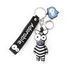 Cartoon Keychain Women Men Zebra Giraffe Keychain Funny Toy Car Accessories Gifts Novelty