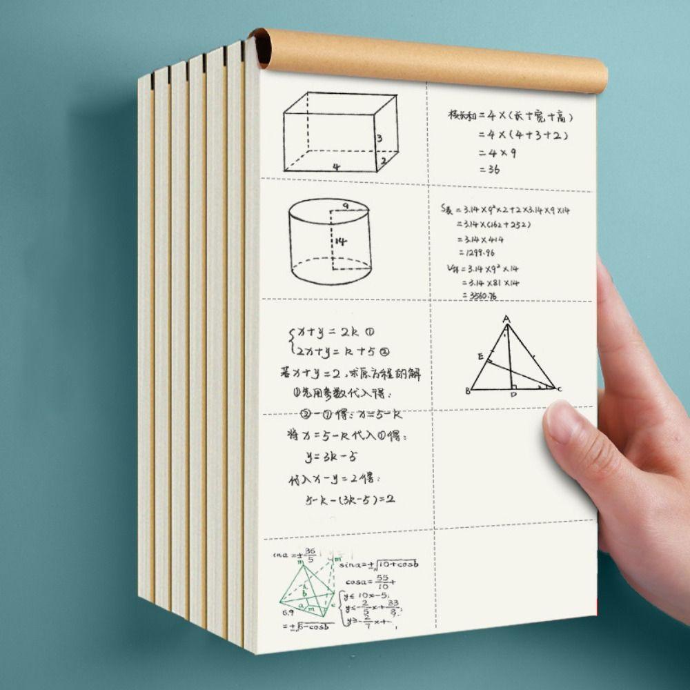 50/100 Sheets Partition/Blank Draft Paper Tearable Painting Sketchbook Simple Notebook Gift