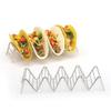 Wave Shape Stainless Steel Taco Holders Mexican Food Rack Shells Hot Dog Holder Stand Taco Rack Kitchen Accessories