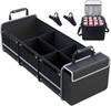 Wallfire Car Trunk Storage Box with Adjustable Book DVD Kids Toy Suitable for and and At Home Box, Insulated/Cooler Compartments, Non-Slip Bottom,