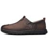Handmade Leather Men Shoes Plus Size Slip On Men Loafers Quality Casual Leather Shoes Men Flats Hot Sale Mocassin Homme