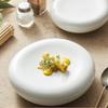 Molecular Tableware White Chinese-style Ceramic Special-shaped Dinner Plate Snacks Dish Hotel Restaurant Commercial Small Plate