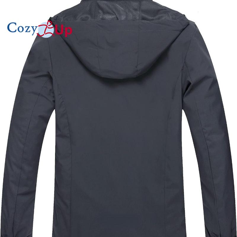 Cozy Up Men's Lightweight Waterproof Rain Jacket,Shell Hooded Raincoat Hiking Windbreake Jacket