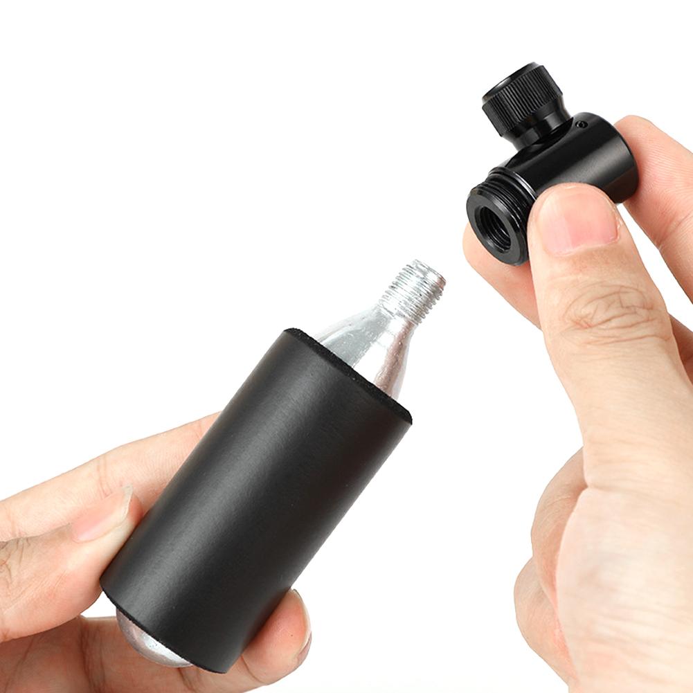 Air CO2 Inflator with Tire Repair Set Schrader & Presta Valve Portable Tire Inflator Aluminum Alloy Bicycle Accessories