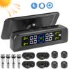 4 Sensors Decoration Accessories Car Tire Pressure Alarm Wireless Solar Power TPMS Automatic Brightness Control Monitor System