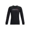 Under Armour Logo Print Training Sports Crew Neck T-Shirt Men Tops Black 1366473-001