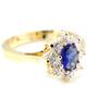Gold Plated 'Victorina' Sapphire Ring