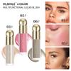 6 Colors Liquid Blush Long Lasting Natural Nude Makeup Blush Cream Lightweight Contouring Highlighter Waterproof Lip&Cheek&Eye Multifunctional Blush