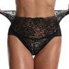 Women's Invisible Seamless Bikini Underwear High Waist Floral Lace Panties Plus Size Hipster Body Shapers Butt Lift Knicker