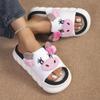 Cozy Platform Slippers Women Home Cute Cartoon Lightweight Shoes Girls Fashion Popular Elegant Indoor Slipper Flats Open Toe