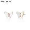 Paul Brial Pnbe0287 Mother-of-pearl Butterfly Earrings