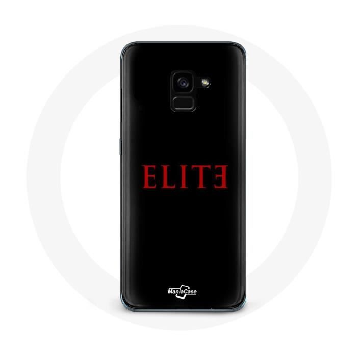 Case for Samsung Galaxy A8 Plus Elite Season 5 Red Logo Black Background