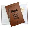 Dad I Want To Hear Your Story Notebook Recording Life Journey Memories Wisdom Diary Notebook Faux Leather Cover Notebook